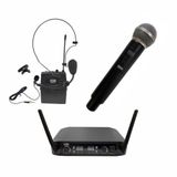 Microfone De Mao Mxt Sem Fio + Headset Lapela Uhf-526m-mp