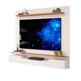 Painel Para Tv Até 60 Polegadas Off White Freijó Lins Shop Jm