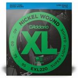 Encordoamento Para Contrabaixo D Addario Exl220 Aço .040