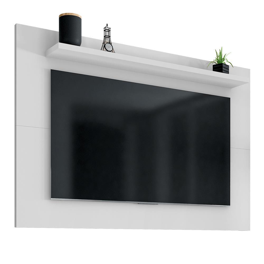 Painel Suspenso Safira 135cm Branco Para Tv Até 50 - Casa D