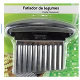 Cortador Fatiador Ondulado De Inox P/ Batata Legumes Frutas