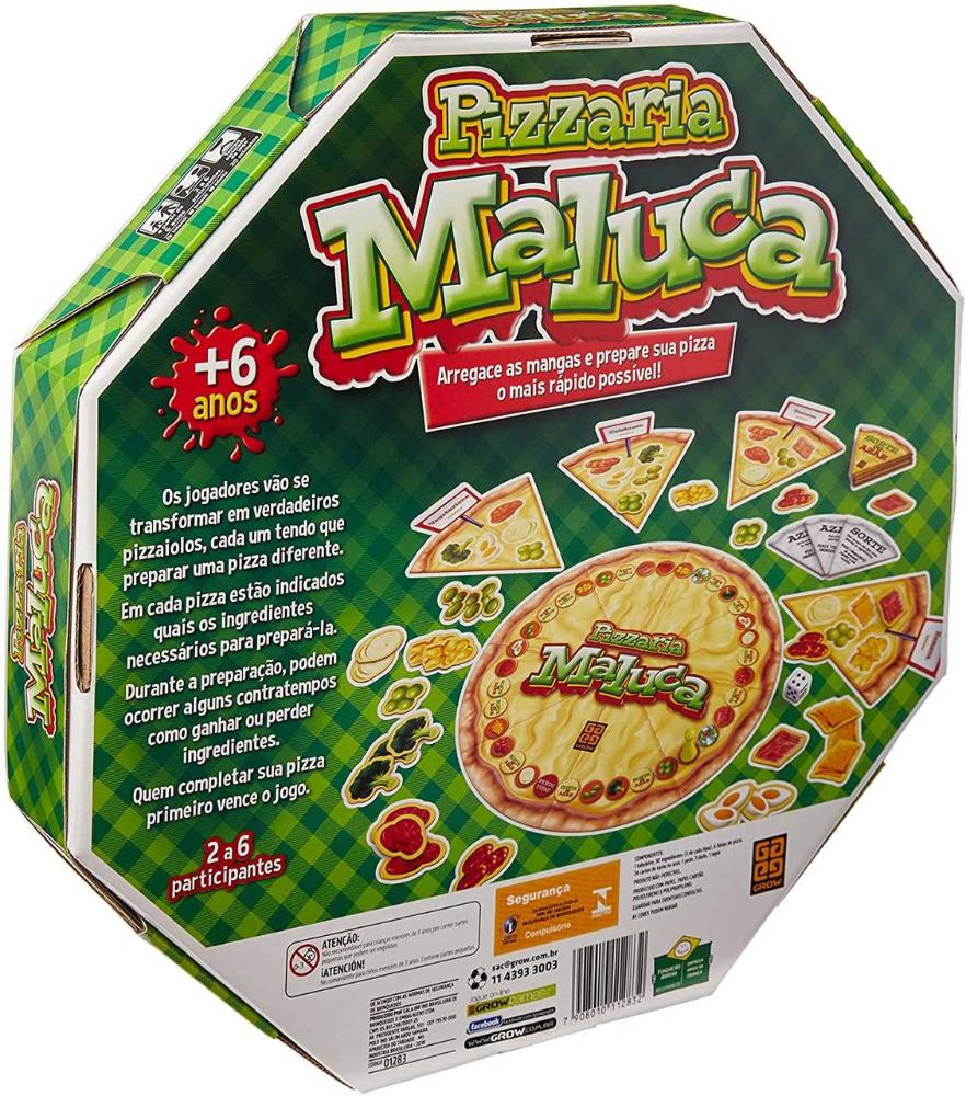 Jogo Pizzaria Maluca - Grow 01283 - Fabrica da Alegria
