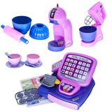 Kit Cafeteria Expresso Cafeteira Bolo Brinquedo Forma 25pç