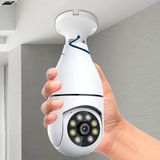 Camera Ip Giratoria 360 C Wifi Lampada Segurança Externa Hd