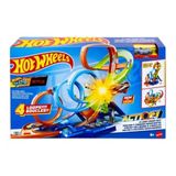 Conjunto De Pistas Hot Wheels 4 Loop Crash Out Mattel Hxr70