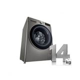 Lava e Seca Smart LG VC2 14kg Inox Look com Inteligência Artificial AI DD CV9014PC2110V