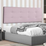 Cabeceira Painel Casal King 1,95m Berlim Suede Rosa Bebê Dal Poz Estofados