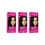 Coloraçao Alta Moda 1.0 Preto 150g-kit C/3un