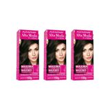 Coloraçao Alta Moda 3.0 Castanho Escuro 150g-kit C/3un