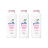 Talco Johnsons Baby Protetor Tradicional 100g - Kit Com 3un