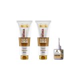 Kit Oleo De Coco Hidrat Int Maxihair Shamp+cond+rep Pontas