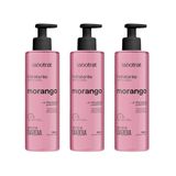 Hidratante Labotrat 190ml Morango - Kit Com 3un
