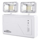 Luminaria Bloco Emergencia Led 3000 Lumens 2 Faróis Led Blu