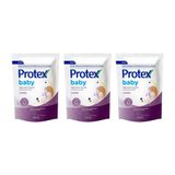 Sabonete Liquido Protex Baby Refil 180ml Lavanda - Kit C/3un