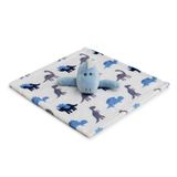 Naninha Bebe Paninho Pelucia Fofinha Dinossauro Azul