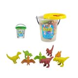 Kit De Brinquedo Balde Dinossauros Dino Divertido Colorido