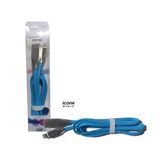 Cabo USB Carregador iPhone 5/6/7 1M Azul Icone Mobile