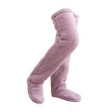 Aquecedores De Pernas De Pelúcia Long Winter Costume Foot Wrap Boot Cuffs