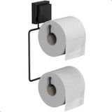 Porta Papel Higiênico Com Ventosa Suporte Preto  Arm