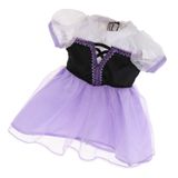 Boneca Princesa Vestido Chiffon Peter Pan Gola Saia Para