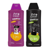 Kit Shampoo 5x1 + Shampoo Pelos Escuros Pet Clean Cães Gatos