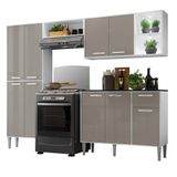 Cozinha Compacta C/ 2 Leds 4 Pçs Xangai Multimóveis V3414
