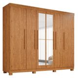 Guarda Roupa Mdf 6 Portas 4 Gavetas 8 Pés Cinamomo