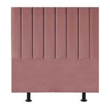 Cabeceira Estofada Cama Box Casal 140 Cm Paolla Suede