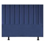 Cabeceira Estofada Cama Casal Queen Size 160 Cm Paolla Suede