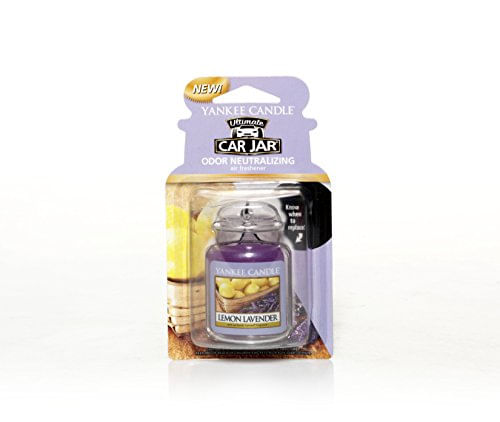 Purificadores De Ar Para Carros Yankee Candle, Hanging Car Jar® Ultimate Com Aroma De Limão E Lavanda, Neutraliza Odores Por Até 30 Dias