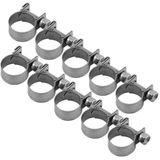 10 Pacote Pesado De Aço Inoxidável Grampos De Combustível 6mm-20mm Tamanho Opcional Para Encanamento (14-16mm)