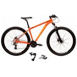 Bicicleta Aro 29 Absolute Nero 4 Câmbio Shimano Deoare E Altus 27v Freio Hidráulico Garfo Trava - Laranja Tam.15
