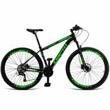 Bicicleta Aro 29 Cripto 18v Absolute Hidráulica Trava E K7 - Preto-verde - 19&quot; Preto-verde