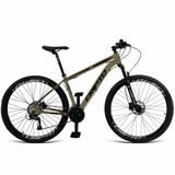 Bicicleta Aro 29 Cripto 18v Absolute Hidráulica Trava E K7 - 21&quot; Verde Militar-preto