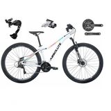 Bicicleta Aro 29 Absolute Mia 3 Feminina Câmbio Shimano Deore E Altus 27v Freio Hidráulico Garfo Trava - Branco Tam.16.6