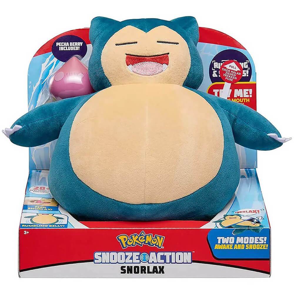 Pelucia Pokemon Snorlax 25cm Com Som