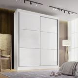 Guarda-roupa Mdf 2 Portas De Correr 3 Gavetas Milos Branco