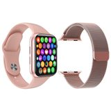 Kit 1 Smartwatch Iwo9 Lite Rosa + 1 Pulseira Extra Rosa