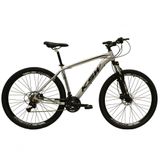 Bicicleta Aro 29 Ksw Xlt 24v Freio A Disco Suspensão Mountain Bike Alumínio Prata 19