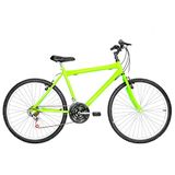Bicicleta Masculina Aro 26 Mtb Alumínio Natural 18 Marchas Cor Verde Claro