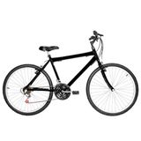 Bicicleta Masculina Aro 26 Mtb Alumínio Natural 18 Marchas Cor Preta