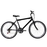 Bicicleta Masculina Aro 26 Mtb Aero 18 Marchas Cor Preta