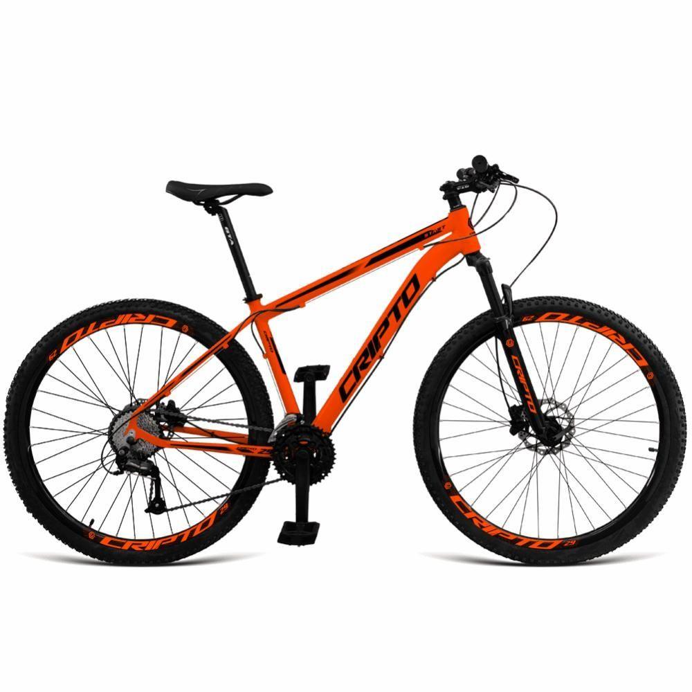 Bicicleta Aro 29 Cripto 24 Marchas Shimano Freios Hidraulico - Laranja-preto - 21&quot; Laranja-preto