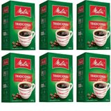 Kit 6 Cafe Melitta Tradic. 500gr Vacuo