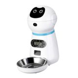 Dispensador Automático De Alimentos Para Animais De Estimação Gravador De Voz Temporizado Para