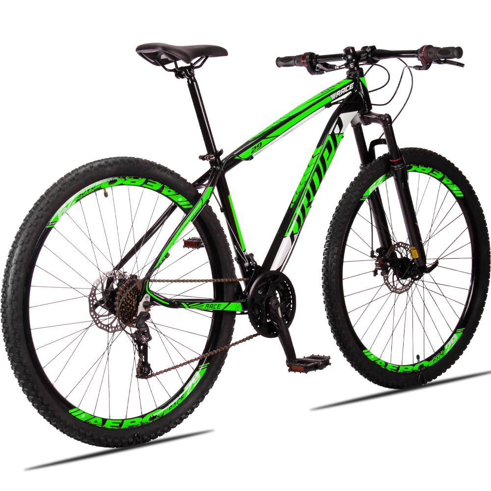 Bicicleta Dropp Race Disc H T17 Aro 29 Susp. Dianteira 21 Marchas - Preto/verde