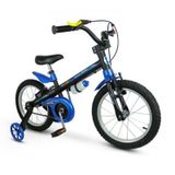 Bicicleta Infantil Com Rodinhas Aro 16 Apollo Azul Nathor