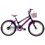 Bicicleta Aro 20 Feminina Infantil Tridal - Preto - 14