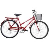 Bicicleta Feminina Aro 26 Genova  - 310122 Vermelho