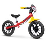 Bicicleta De Equilíbrio Aro 12 Nathor Balance Fast Vermelha